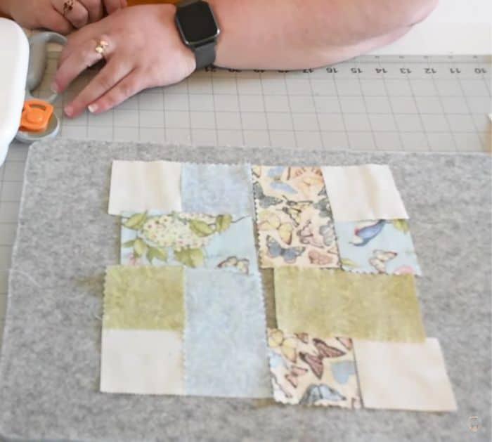 Easy Ribbon Weave Quilt Block Tutorial