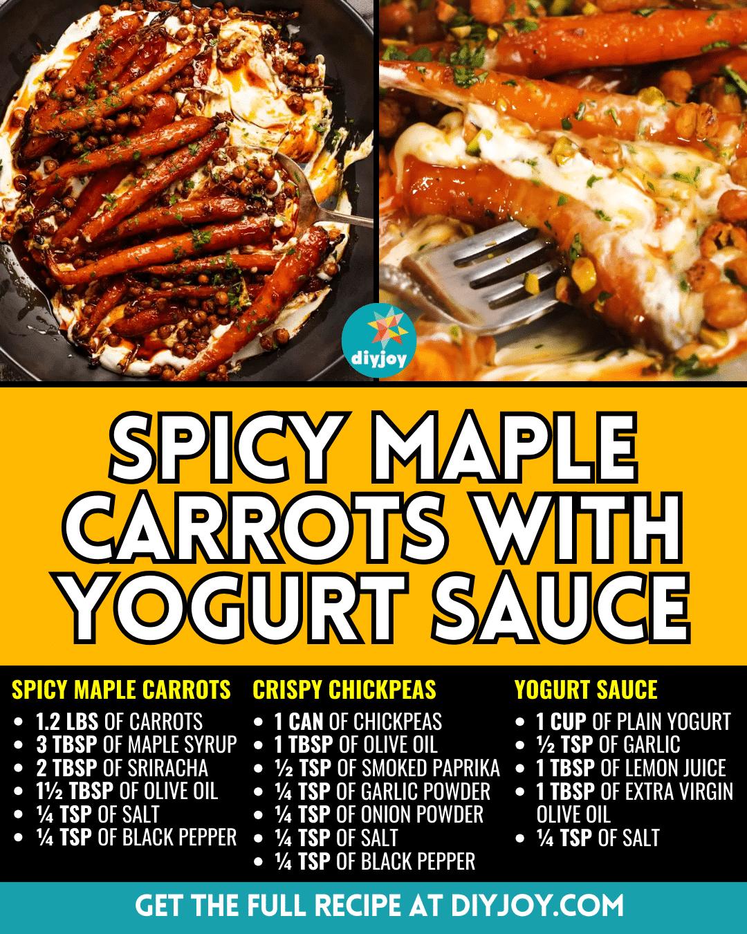 Easy Spicy Maple Carrots With Yogurt Sauce Recipe