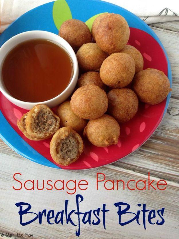 Best Recipes To Teach Your Kids To Cook - Kid Friendly Sausage Pancake Breakfast Bites - Easy Ideas To Show Children How to Prepare Food - Kid Friendly Recipes That Boys and Girls