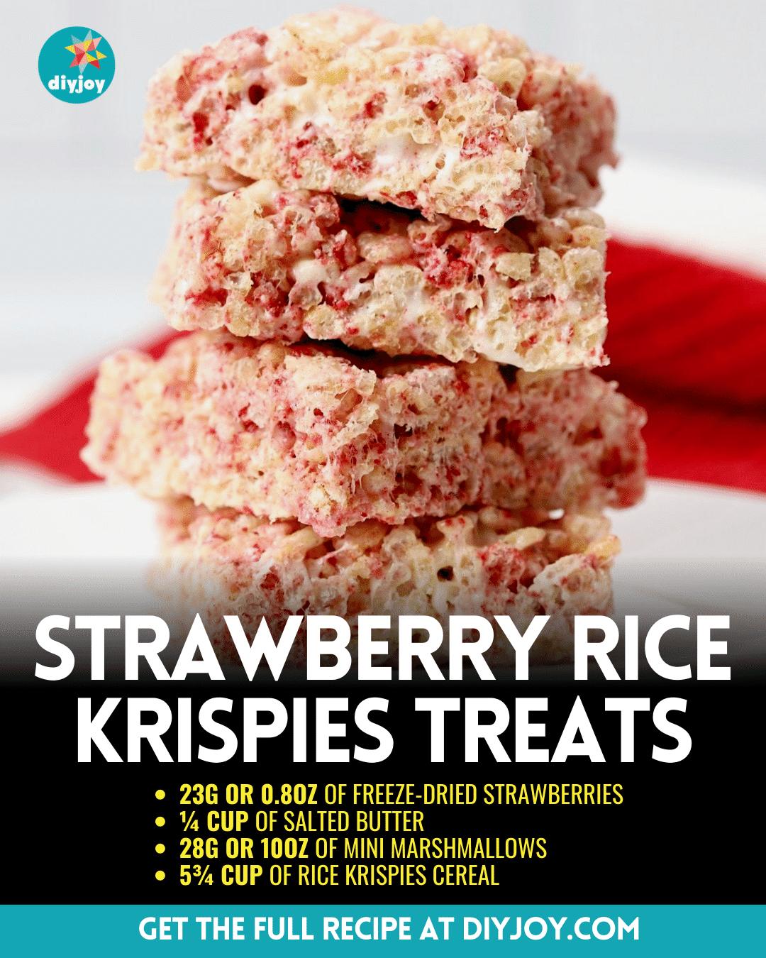 4-Ingredient Strawberry Rice Krispies Treats Recipe