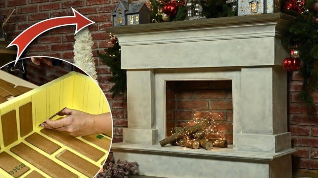 How to Make a Realistic DIY Faux Fireplace