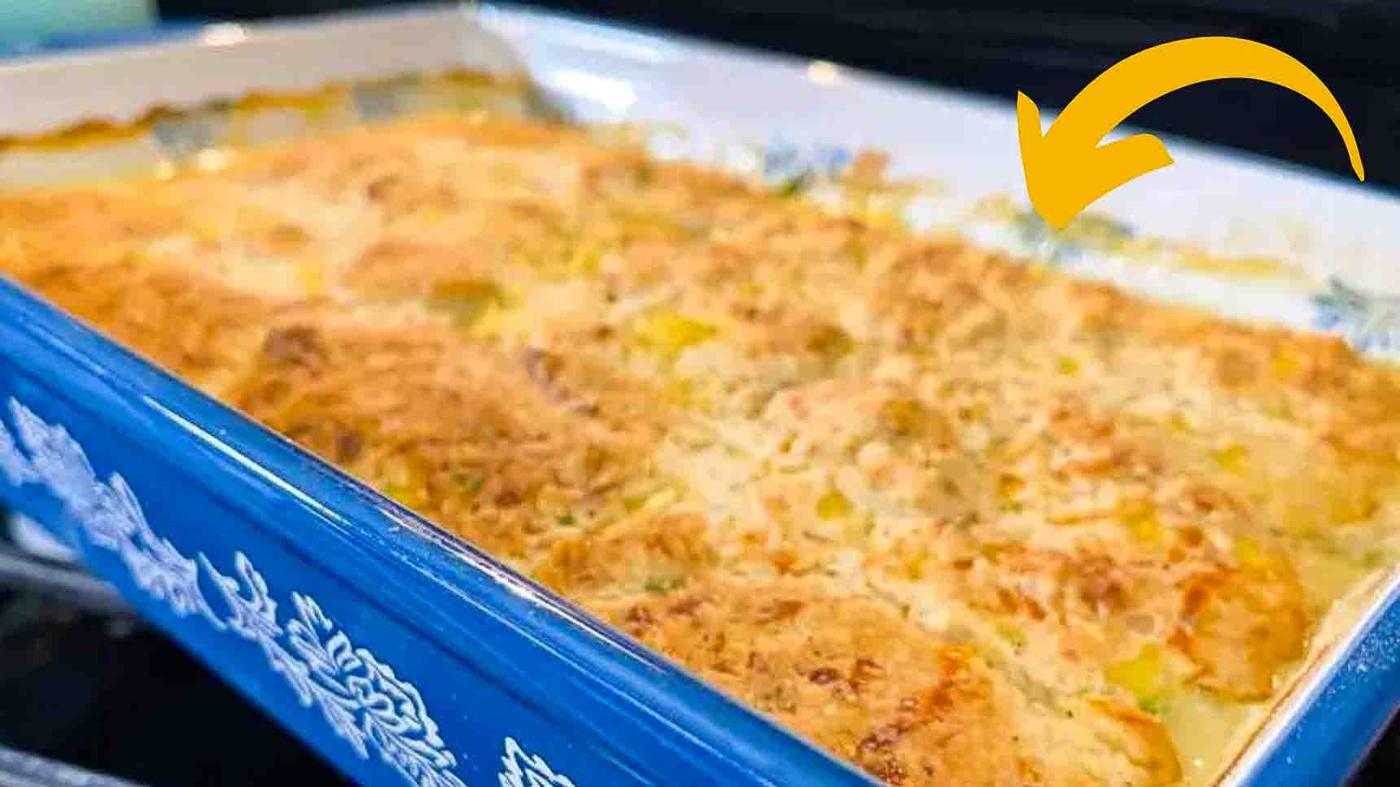 Canned Chicken Cobbler Casserole Recipe