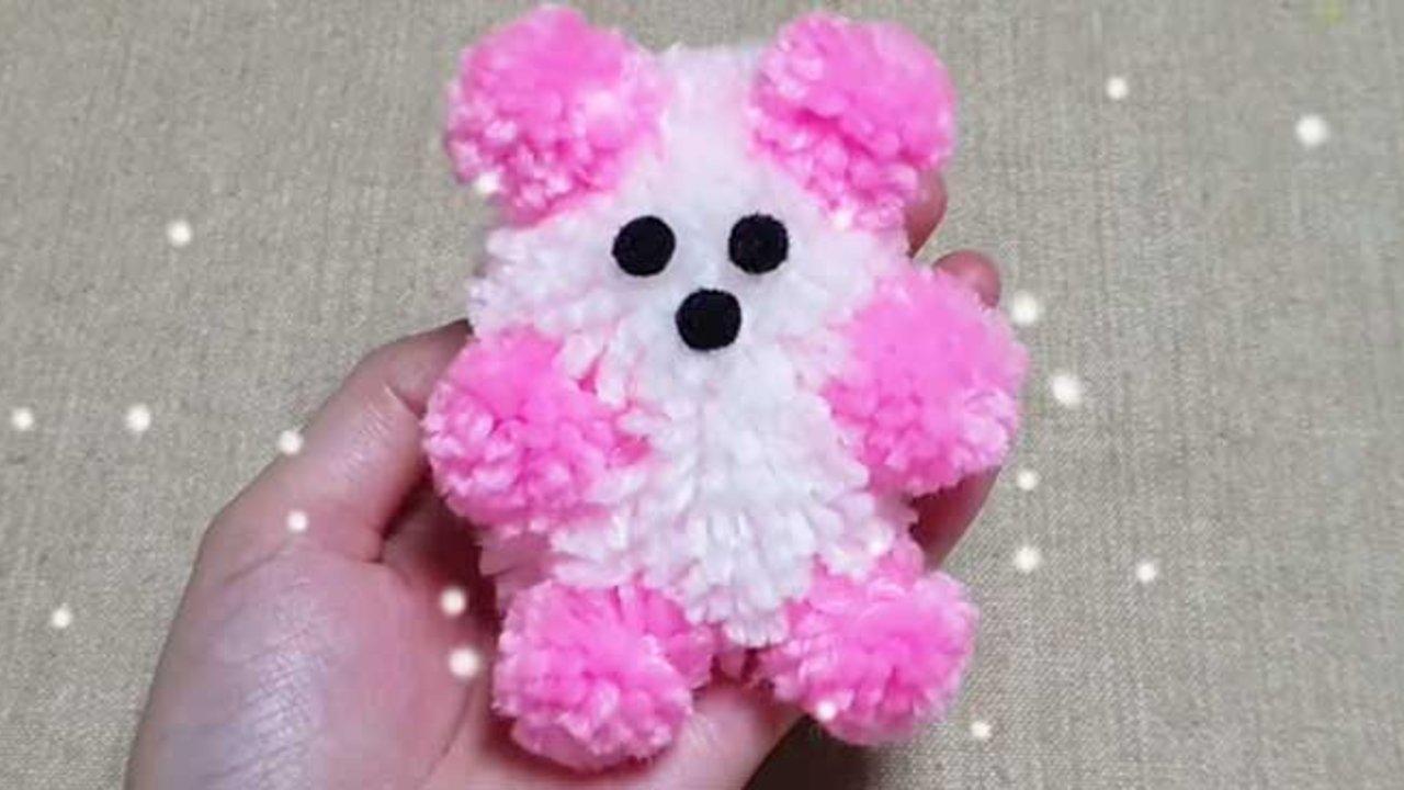 No Sew Yarn Teddy Bear Craft