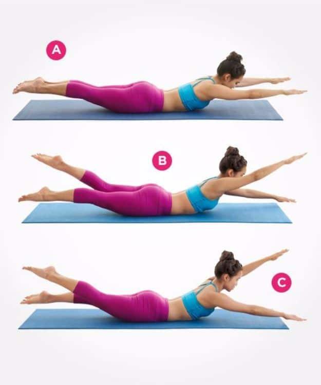 Best Exercises for 2018 - Pilates Moves For A Flatter Stomach - Easy At Home Exercises - Quick Exercise Tutorials to Try at Lunch Break - Ways To Get In Shape - Butt, Abs, Arms, Le