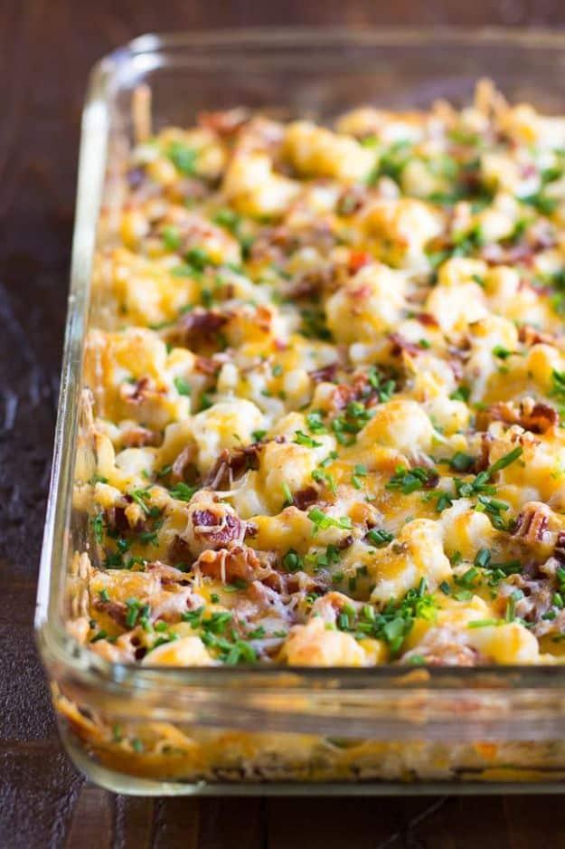 Loaded Cauliflower Casserole, simple enough for a weeknight and good enough for company and a recipe worth keeping on hand