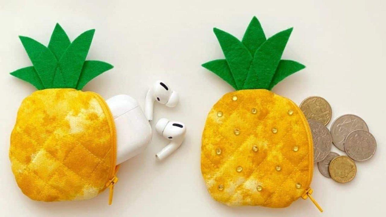 Small Pineapple Pouch Sewing Tutorial