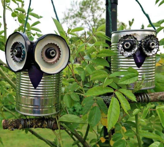 Easy to Make DIY Tin Can Owl