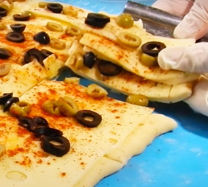Cheese Olives Pull-Apart Bread Recipe | Homemade Recipes