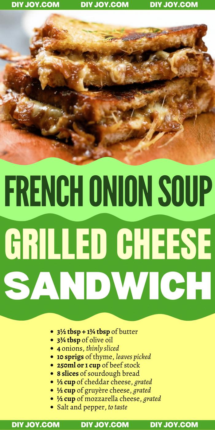 French Onion Soup Grilled Cheese Sandwich Recipe