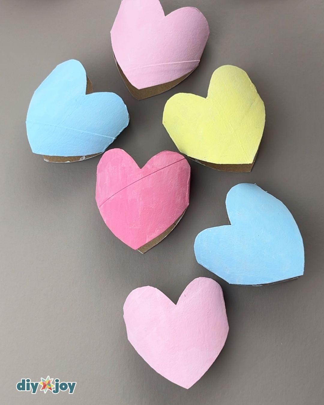 Cardboard Heart Garland — cardboard heart decor