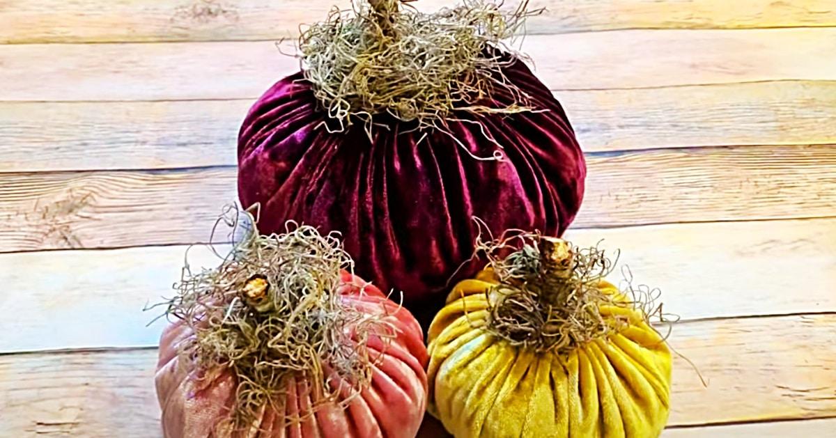 How To Make Velvet Pumpkins