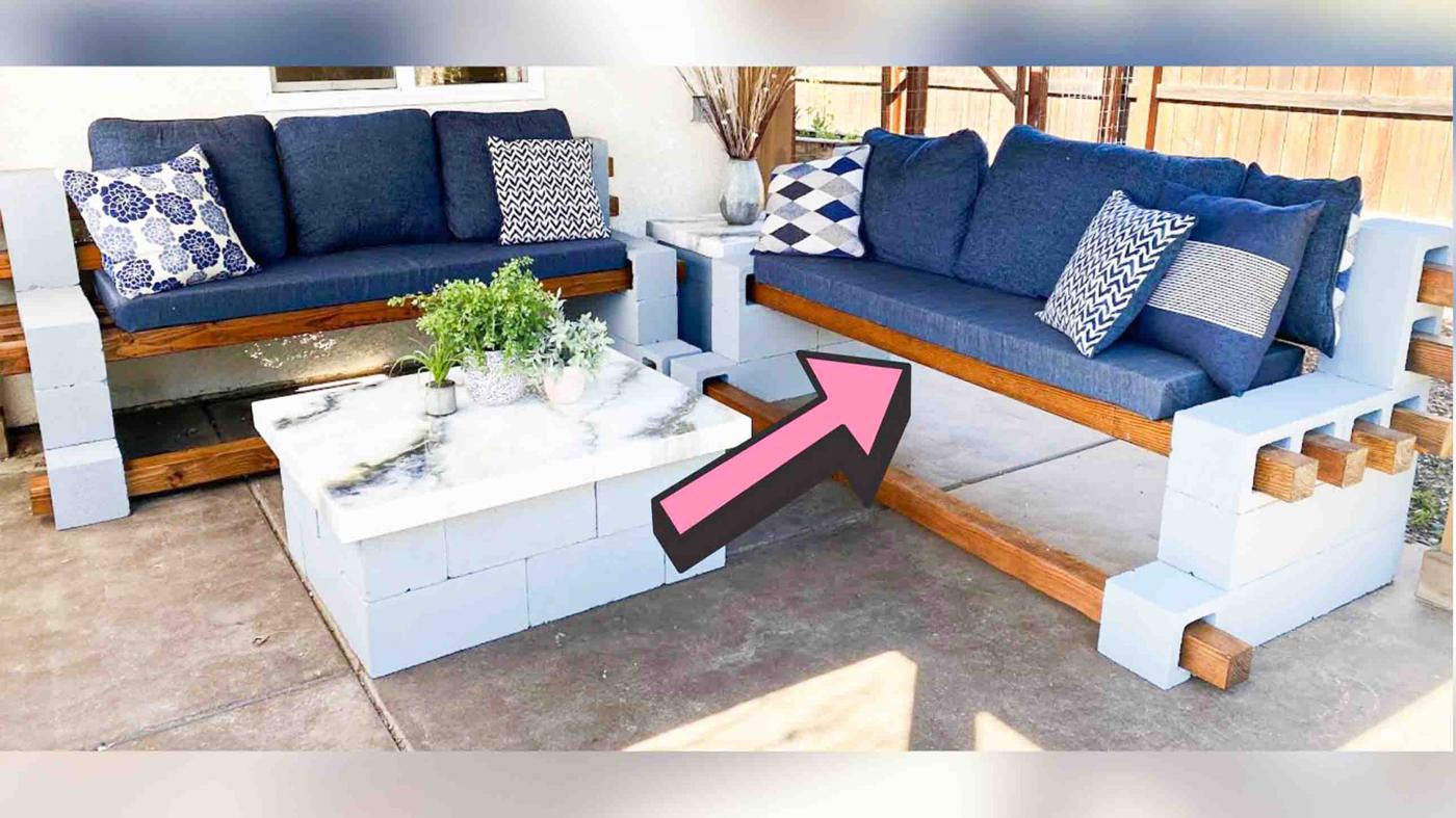 DIY Easy Cinder Block Bench Tutorial