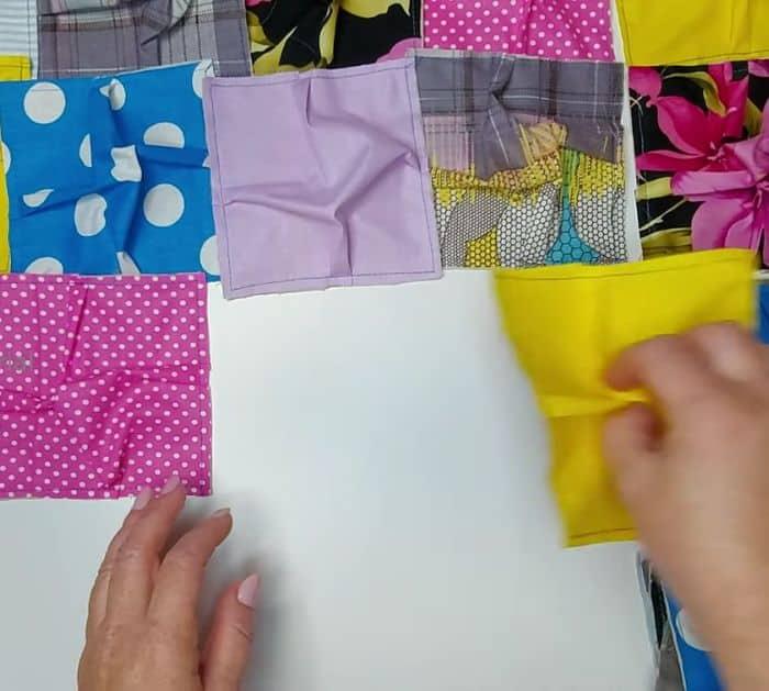 Easy Scrappy Puff Quilt Sewing Tutorial