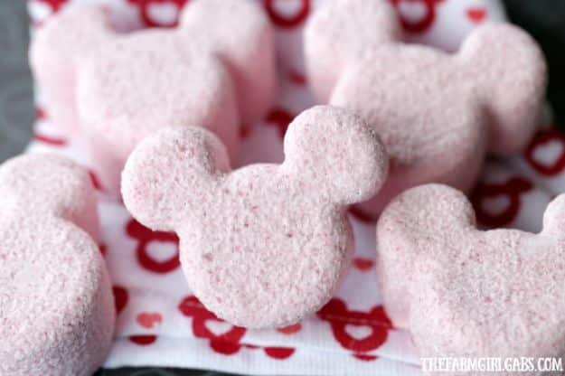 Mickey Mouse Bath Bombs, a fizzy homemade soak, and results gentle enough for the whole family to share