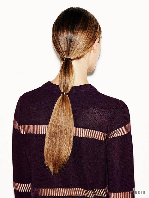Holiday Hairstyles - Sleek Double Ponytail in Under 3 Minutes - Cute DIY Hair Styles for Christmas and New Years Eve, Special Occasion - Updos, Braids, Buns, Ponytails, Half Up Hal