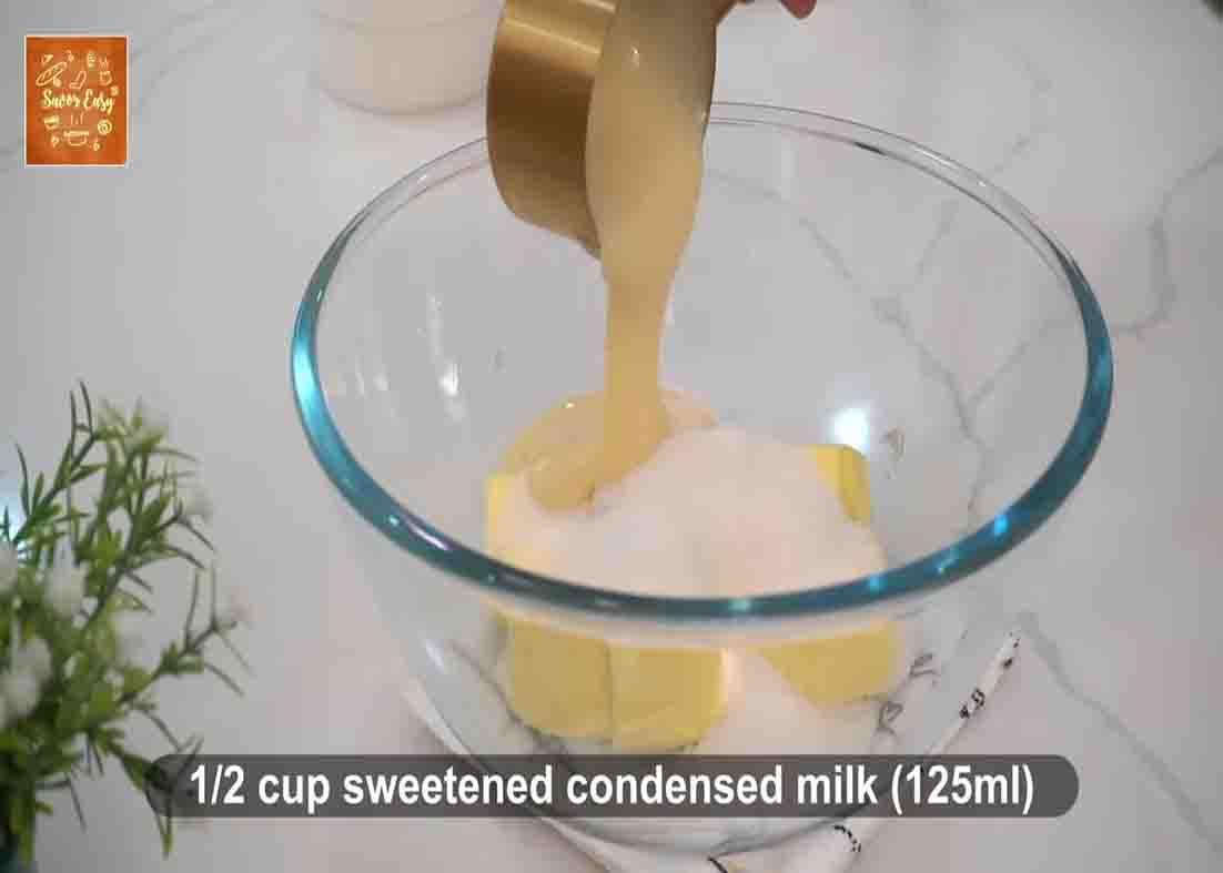 Mixing all the ingredients for the moist bundt cake
