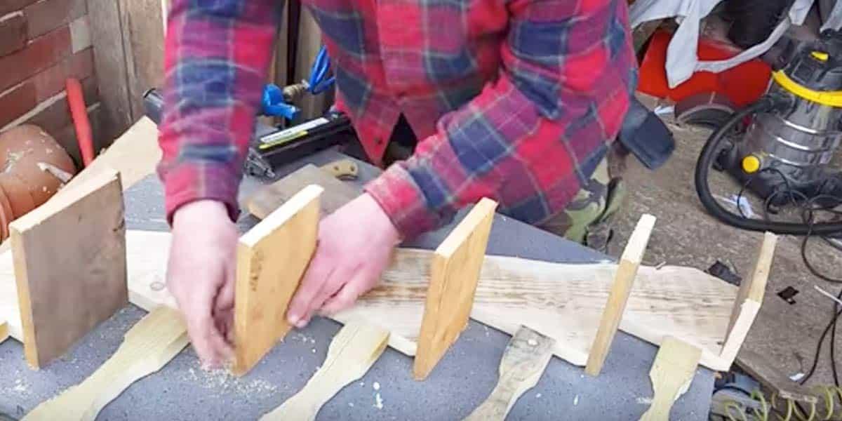 DIY Staircase Shelf