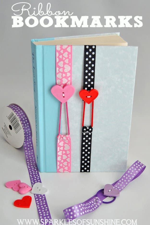 DIY Sewing Gift Ideas for Adults and Kids, Teens, Women, Men and Baby - Ribbon Bookmarks - Cute and Easy DIY Sewing Projects Make Awesome Presents for Mom, Dad, Husband, Boyfriend,