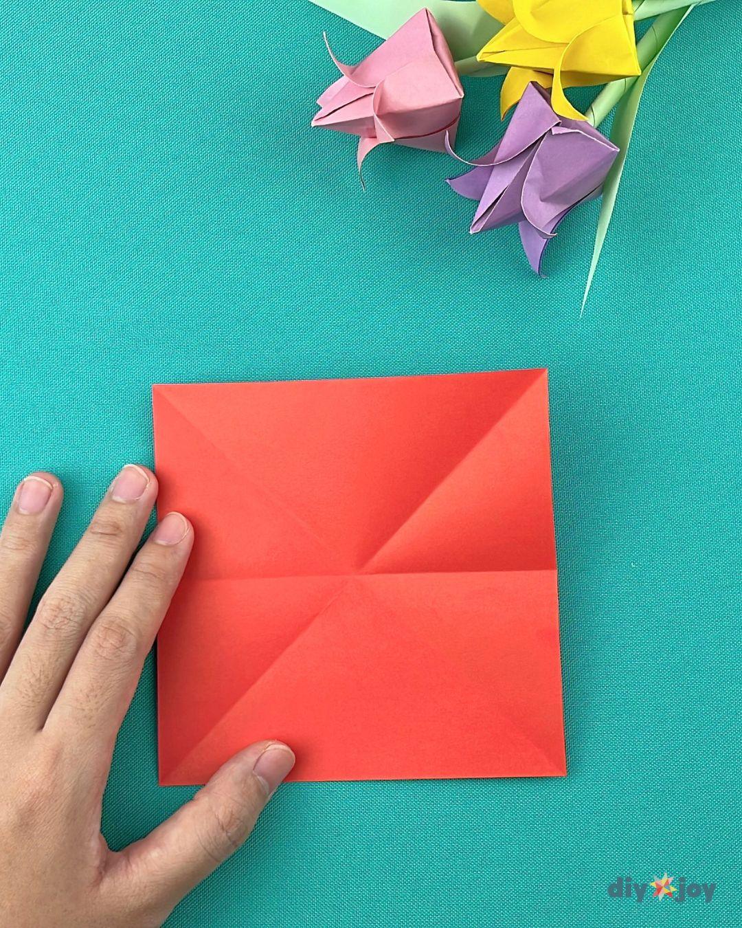 Paper Tulips — how to make paper flowers easy