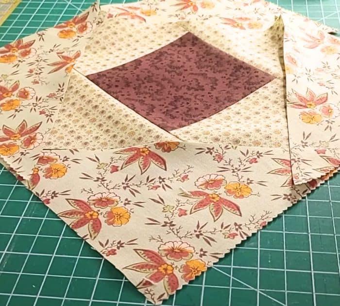 Easy Square On-Point Quilt Block Tutorial