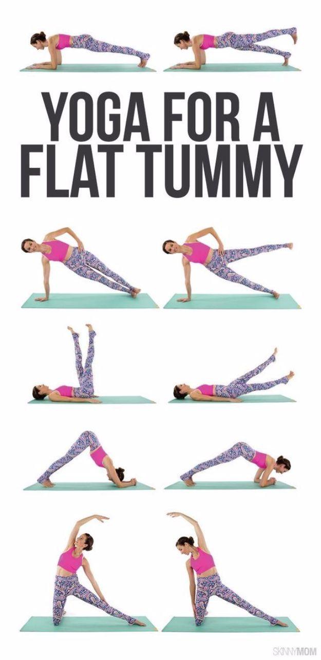Best Exercises for 2018 - Yoga For A Flat Tummy - Easy At Home Exercises - Quick Exercise Tutorials to Try at Lunch Break - Ways To Get In Shape - Butt, Abs, Arms, Legs, Thighs, Tu