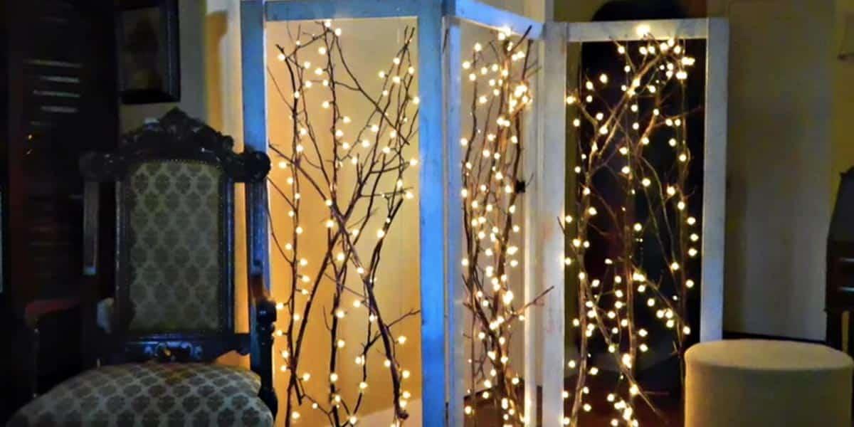 Watch How He Creates This Fabulous Twinkling Branches Room Divider (Sensational!)