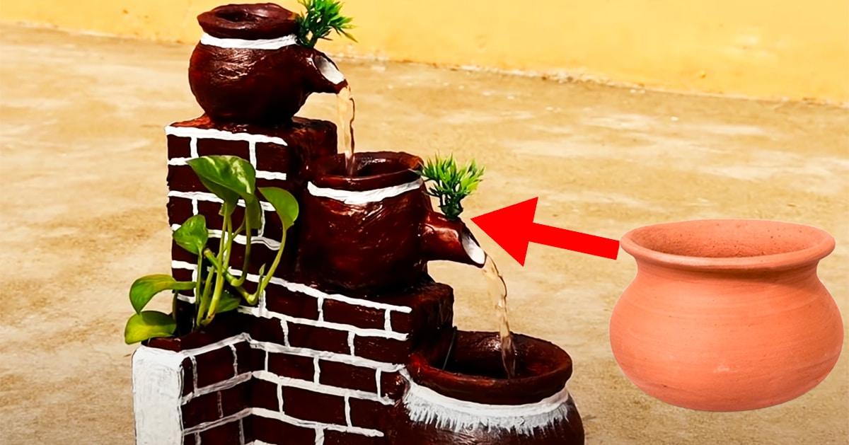 DIY Indoor Terracotta Water Fountain