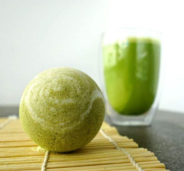 DIY Matcha Green Tea Bath Bombs, quick enough to make on a lazy Sunday afternoon and a finish that feels genuinely pampering
