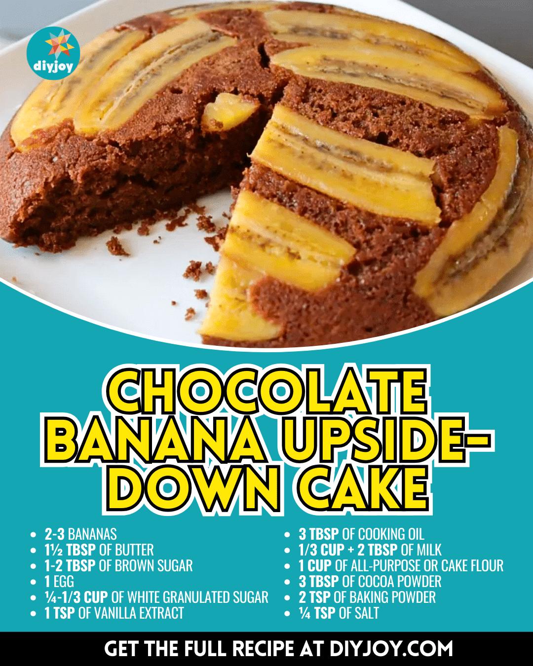 Easy Chocolate Banana Upside-Down Cake Recipe