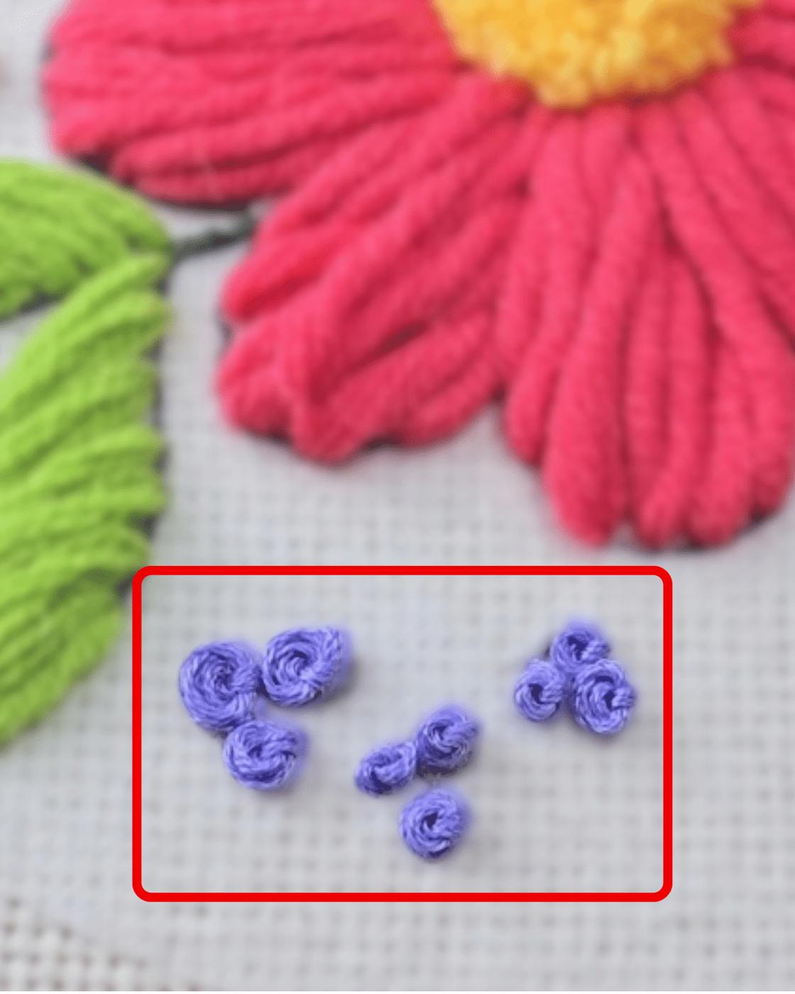 Punch Needle Embroidery — finishing the embroidery