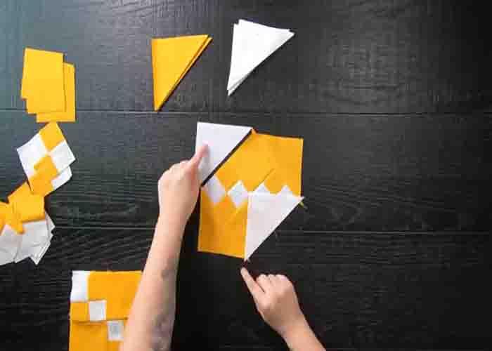 Assembling the star quilter quilt pattern