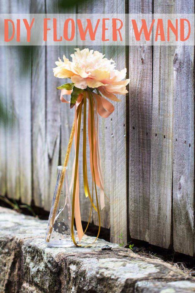 DIY Flower Wand, quick to put together in one afternoon and a fix that outlasts most store bought options