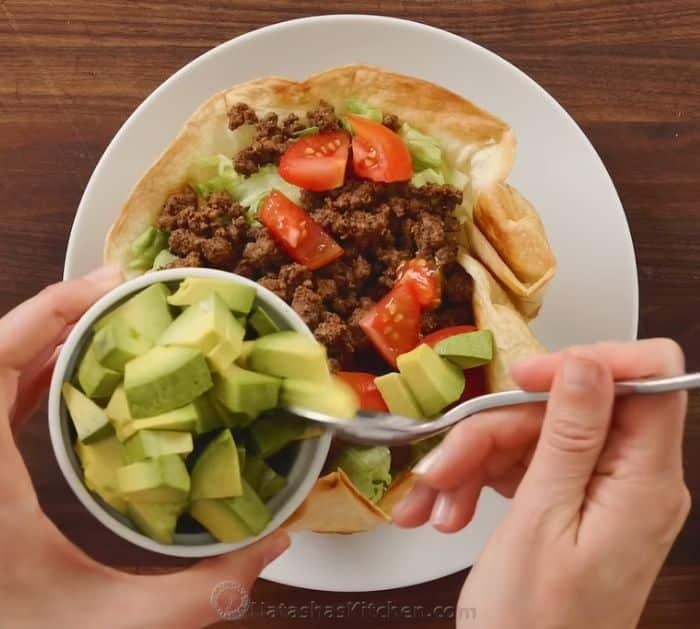 How to Make Taco Salad Bowls