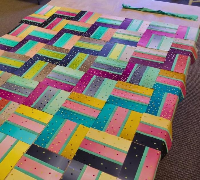 Jelly Roll Modern Rail Fence Quilt Project