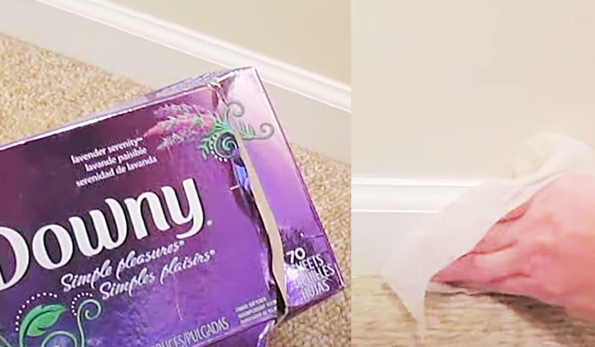 How To Clean Baseboards With Dryer Sheets