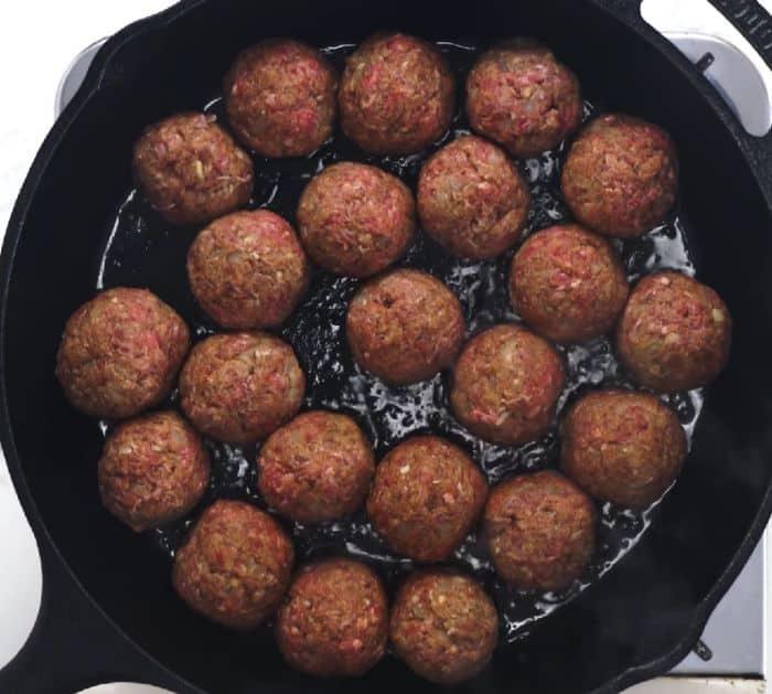 Easy To Make Skillet Salisbury Steak Meatballs