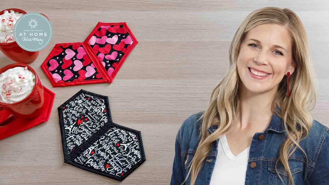 Easy Heart Mug Rug Quilt with Misty Doan
