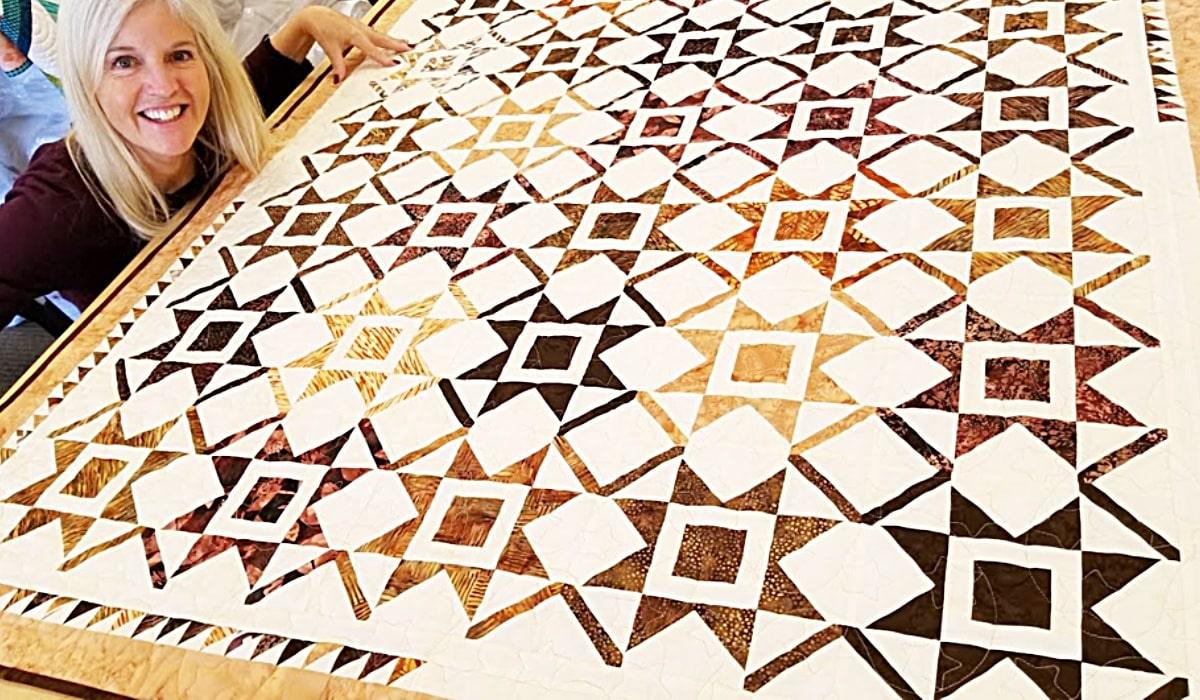 New Year Star Quilt With Free Pattern