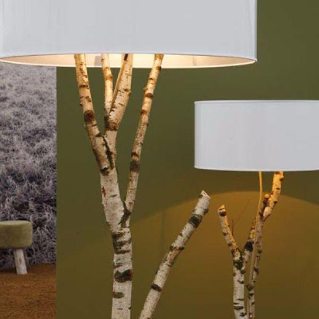 Tree Branch Lamp, a creative indoor lighting idea for any room and a creative way to light up a quiet corner