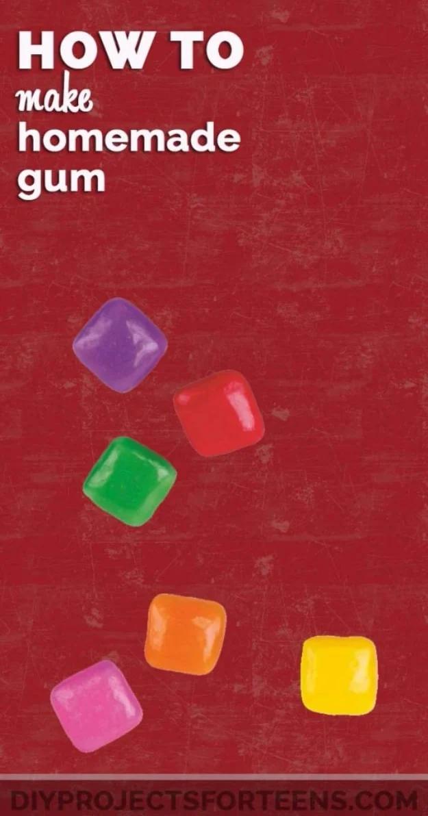 Crafts For Kids To Make At Home - Homemade Gum - Cheap DIY Projects and Fun Craft Ideas for Children - Cute Paper Crafts, Fall and Winter Fun, Things For Toddlers, Babies, Boys and
