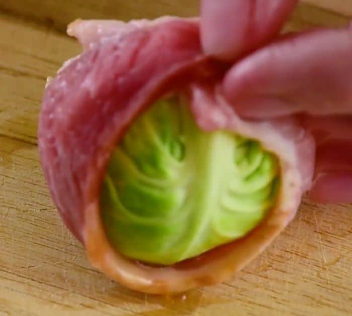 Easy To Make Bacon-Wrapped Brussels Sprouts