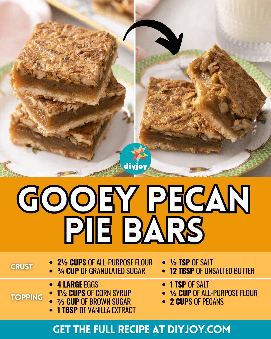 Easy Gooey Pecan Pie Bars Recipe