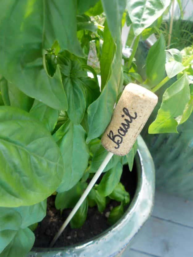 Wine Cork Herb Markers, a reclaimed craft accent, low effort once the supplies are laid out and a keepsake worth handing down