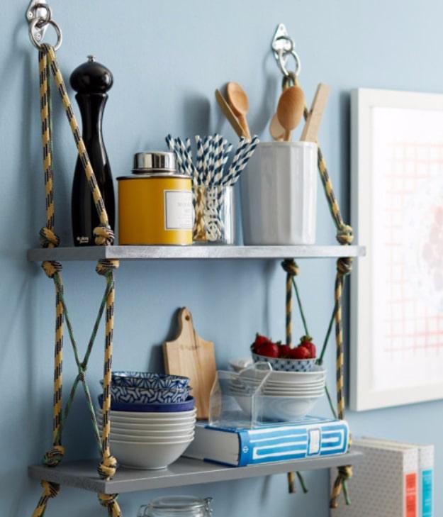 Wrap Up Rope Shelves, gentle on the budget and the clock alike and a project that earns its spot on a shelf