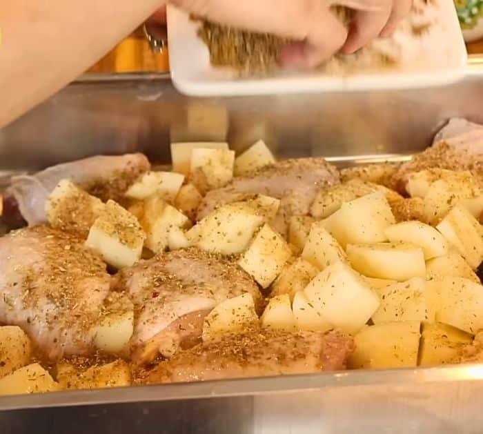 Easy One Pan Greek Lemon Chicken and Potatoes Ingredients