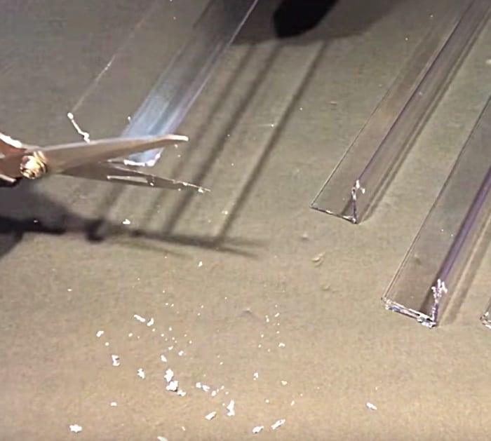Make faux lucite end tables with Dollar Tree Materials