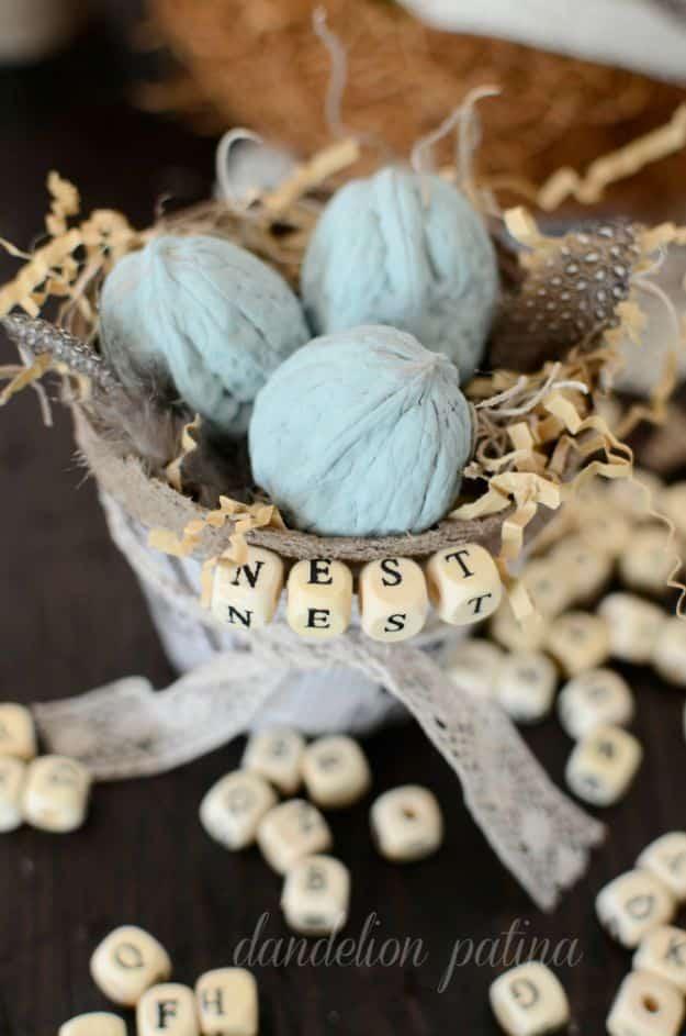 Farmhouse Nest Basket, a project that comes together in an afternoon and a fun project the whole family can help with