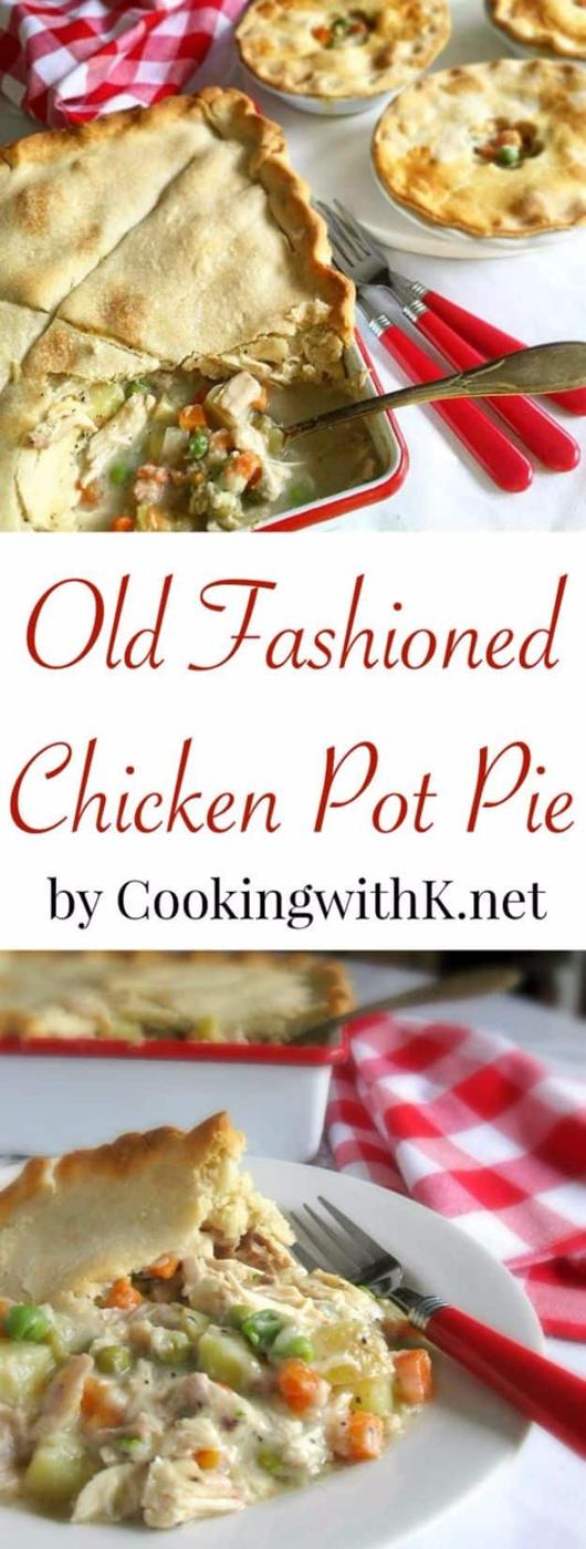 Best Country Cooking Recipes - Old Fashioned Chicken Pot Pie - Easy Recipes for Country Food Like Chicken Fried Steak, Fried Green Tomatoes, Southern Gravy, Breads and Biscuits, Ca