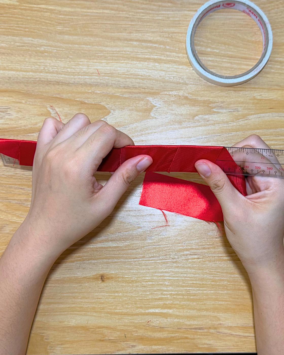 2 Minute Ribbon Rose — step 2