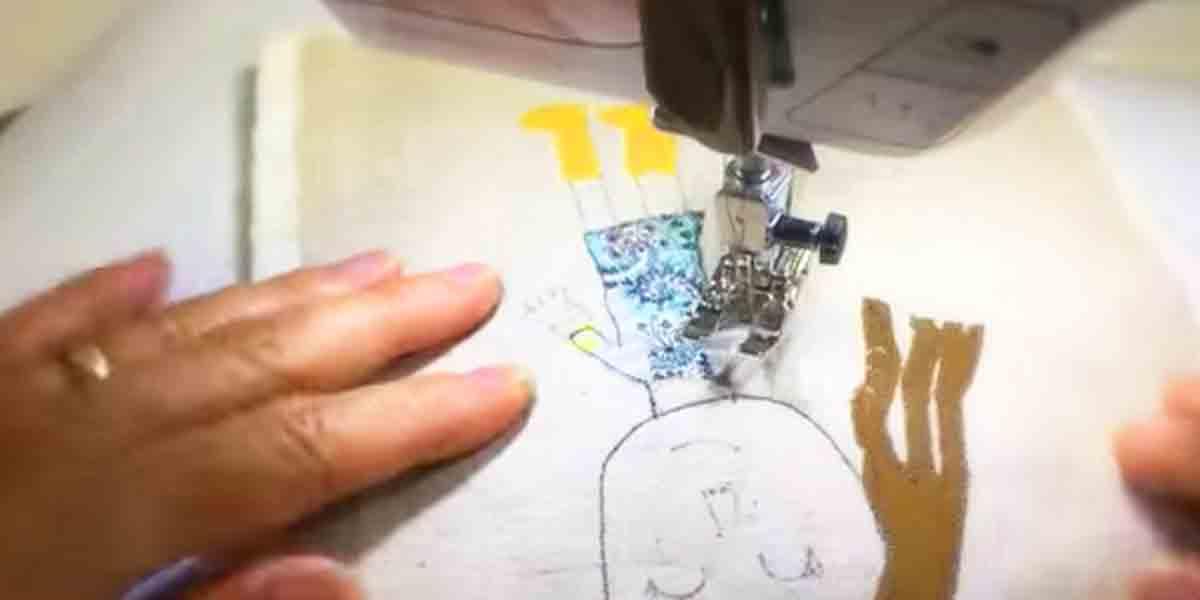 She Takes Her Child’s Art And Transfers It To Fabric, Then Watch What She Does Next!